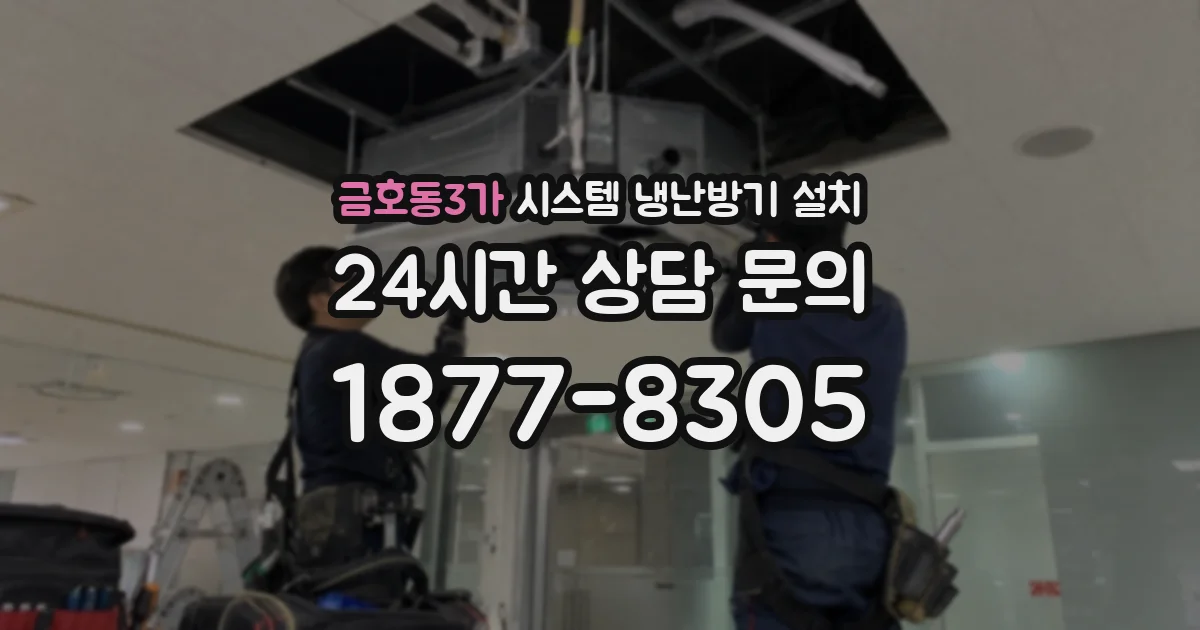 금호동3가 시스템 냉난방기 설치