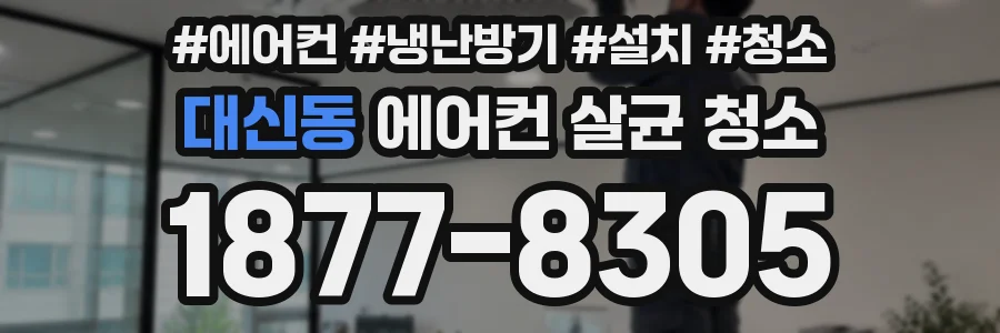 대신동 에어컨 살균 청소