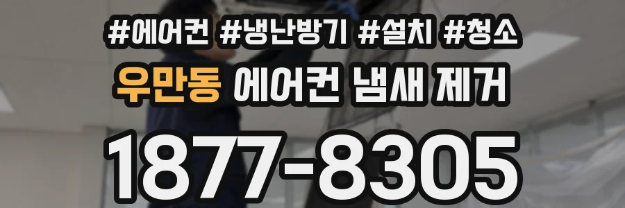 우만동 에어컨 냄새 제거