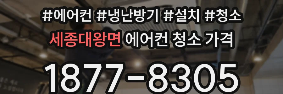 세종대왕면 에어컨 청소 가격