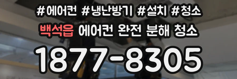 백석읍 에어컨 완전 분해 청소