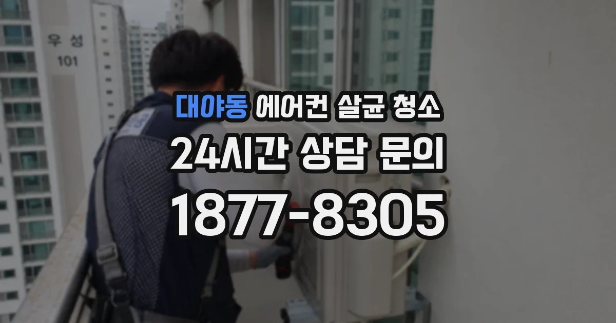 대야동 에어컨 살균 청소