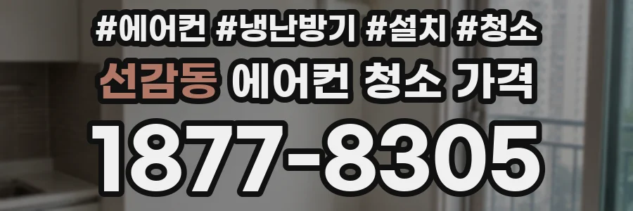 선감동 에어컨 청소 가격