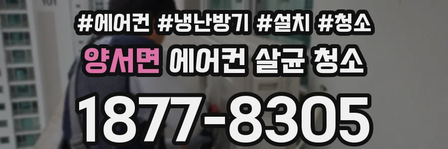 양서면 에어컨 살균 청소