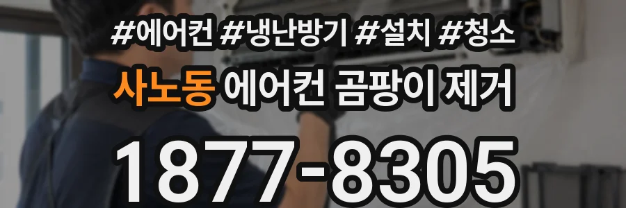 사노동 에어컨 곰팡이 제거