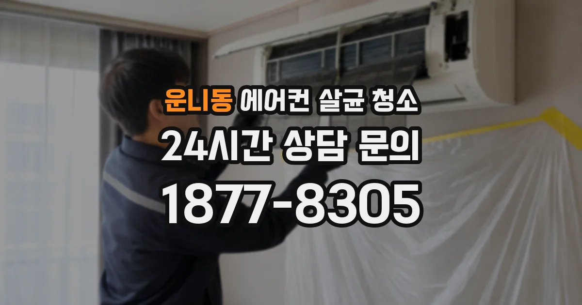운니동 에어컨 살균 청소