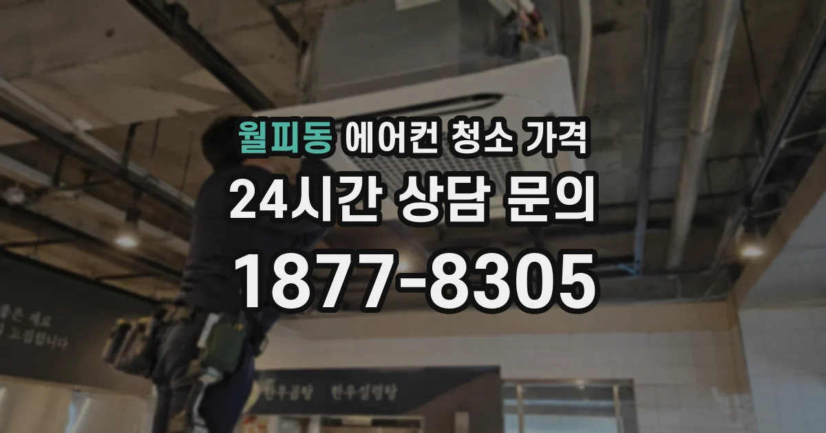 월피동 에어컨 청소 가격