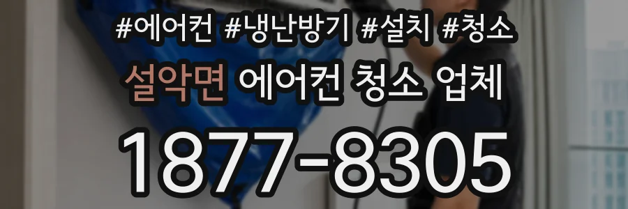 설악면 에어컨 청소 업체