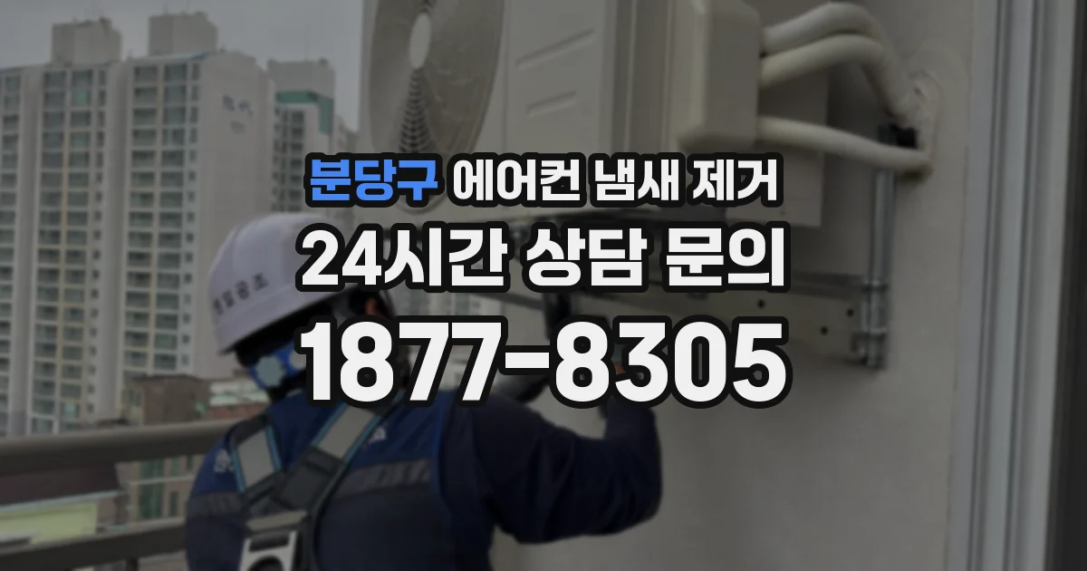 분당구 에어컨 냄새 제거