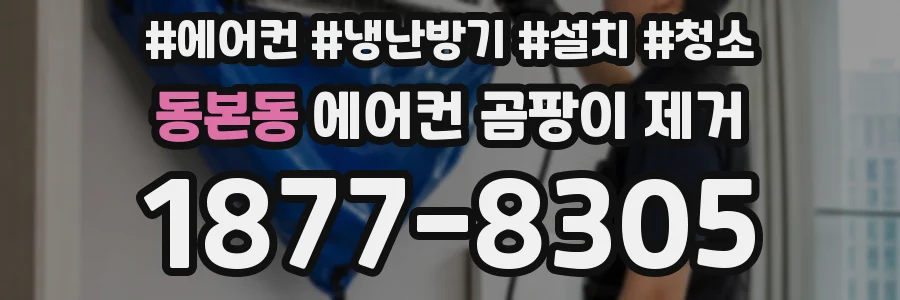 동본동 에어컨 곰팡이 제거