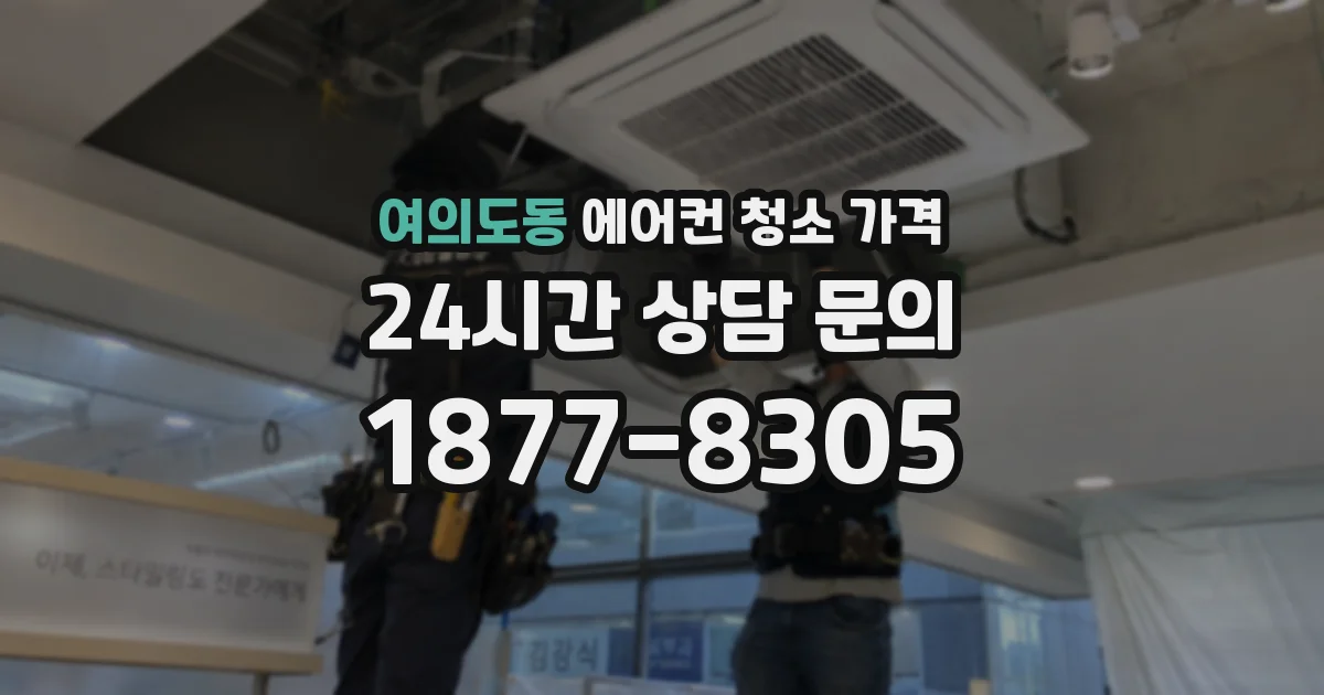 여의도동 에어컨 청소 가격