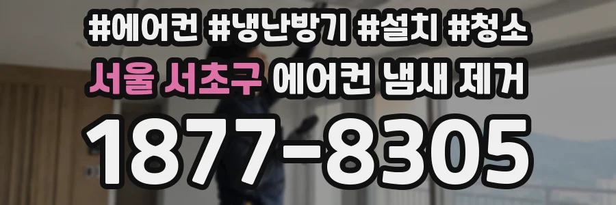 서울 서초구 에어컨 냄새 제거