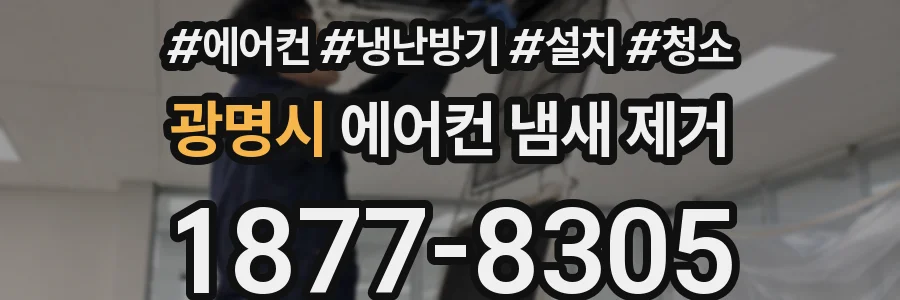 광명시 에어컨 냄새 제거