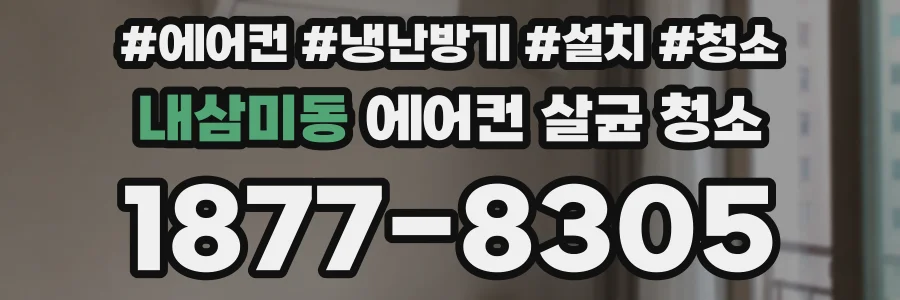 내삼미동 에어컨 살균 청소