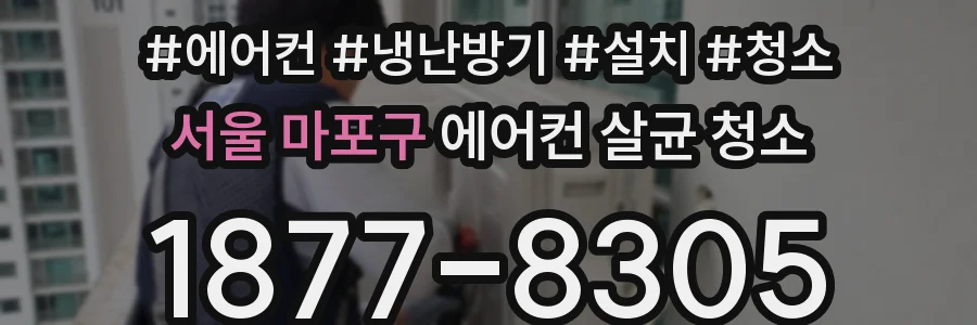 서울 마포구 에어컨 살균 청소