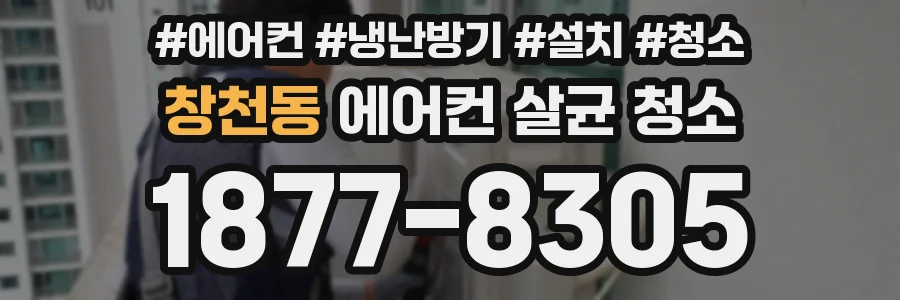 창천동 에어컨 살균 청소