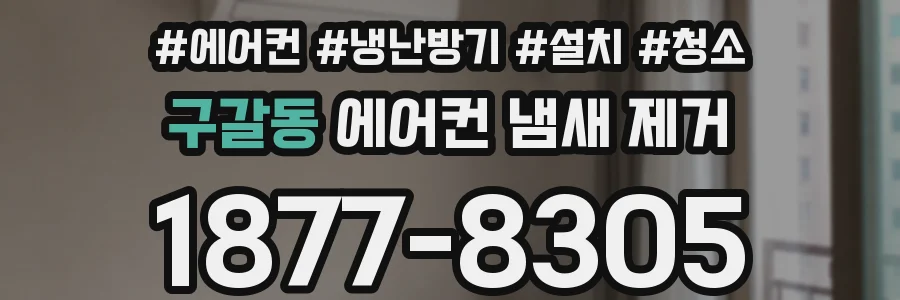 구갈동 에어컨 냄새 제거