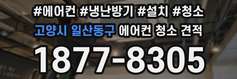 고양시 일산동구 에어컨 청소 견적