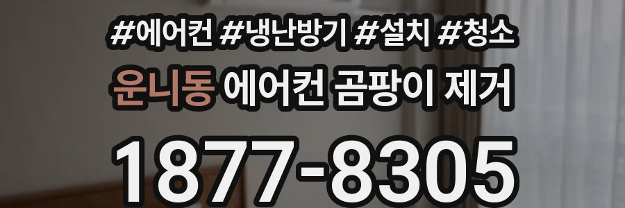 운니동 에어컨 곰팡이 제거