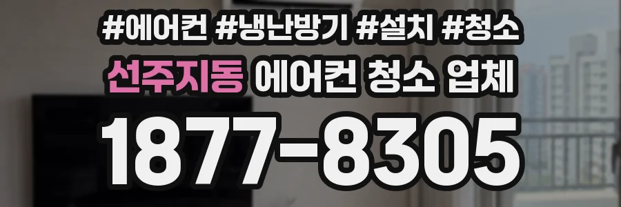 선주지동 에어컨 청소 업체