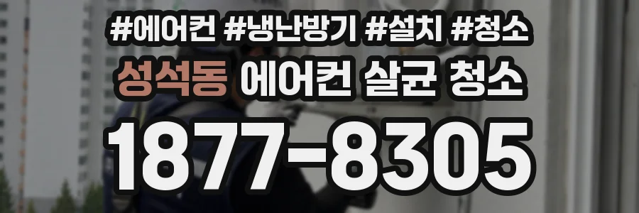 성석동 에어컨 살균 청소