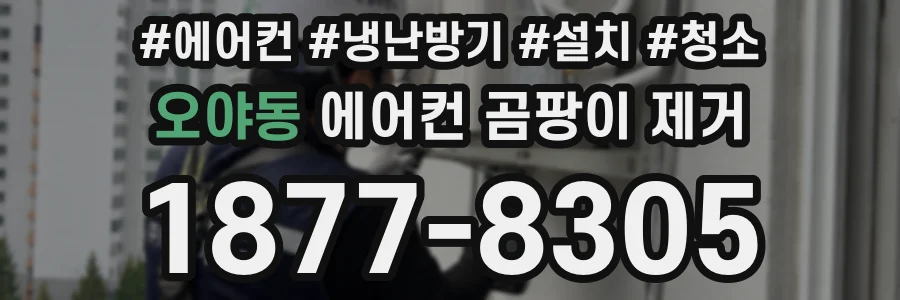 오야동 에어컨 곰팡이 제거