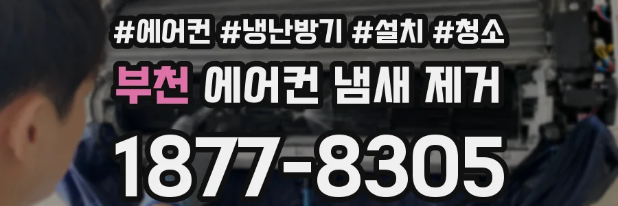 부천 에어컨 냄새 제거