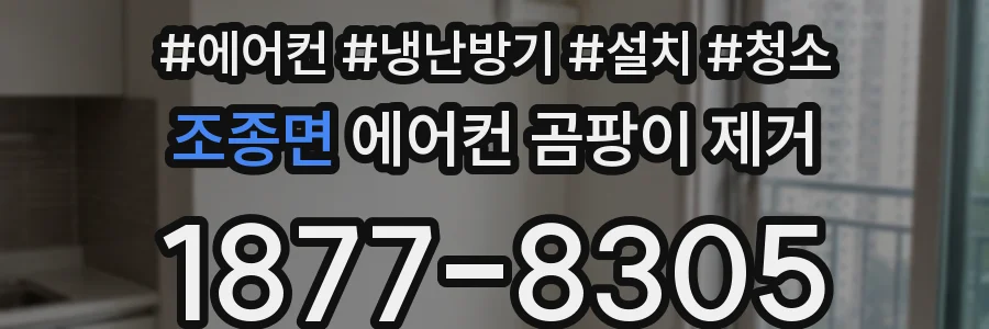 조종면 에어컨 곰팡이 제거