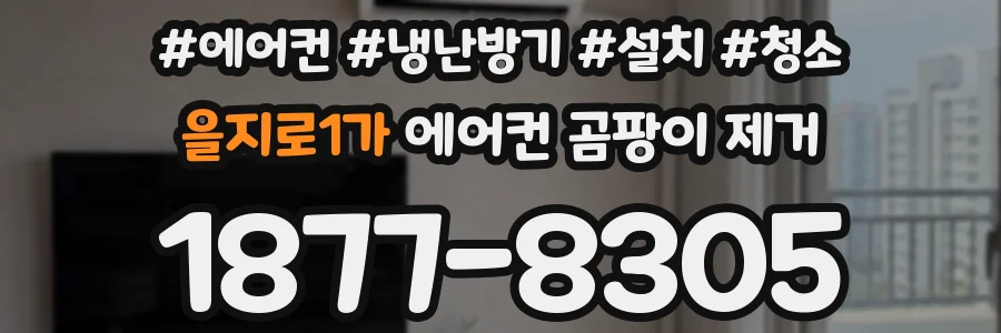 을지로1가 에어컨 곰팡이 제거