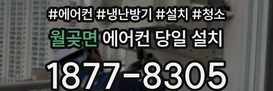 월곶면 에어컨 당일 설치