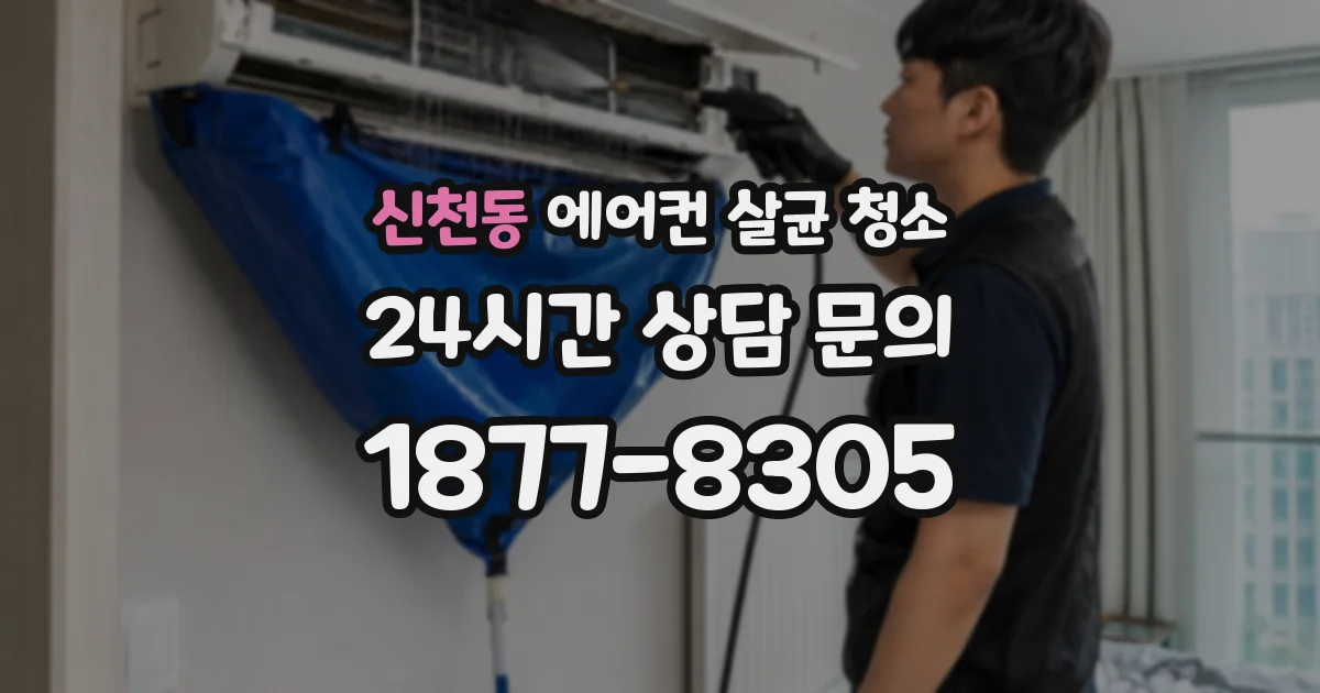 신천동 에어컨 살균 청소