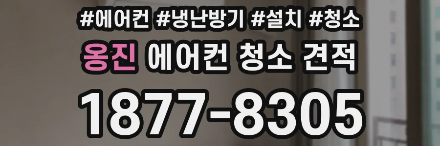 옹진 에어컨 청소 견적
