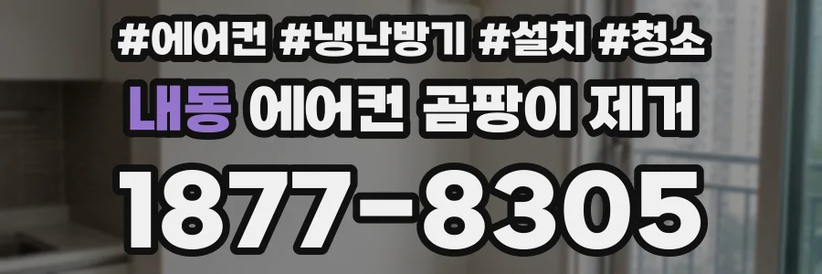 내동 에어컨 곰팡이 제거