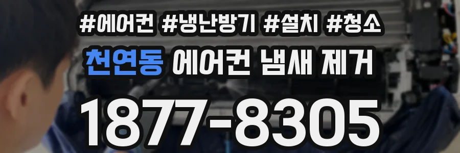 천연동 에어컨 냄새 제거