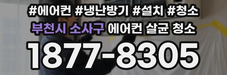 부천시 소사구 에어컨 살균 청소