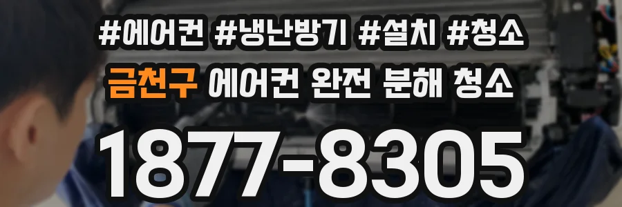 금천구 에어컨 완전 분해 청소