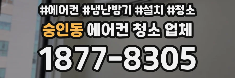 숭인동 에어컨 청소 업체