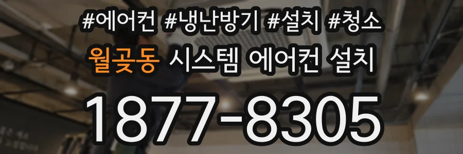 월곶동 시스템 에어컨 설치