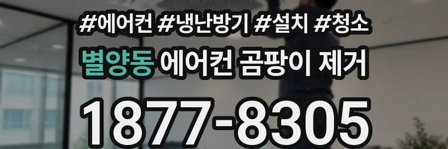 별양동 에어컨 곰팡이 제거