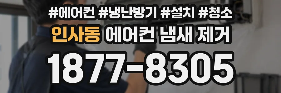 인사동 에어컨 냄새 제거