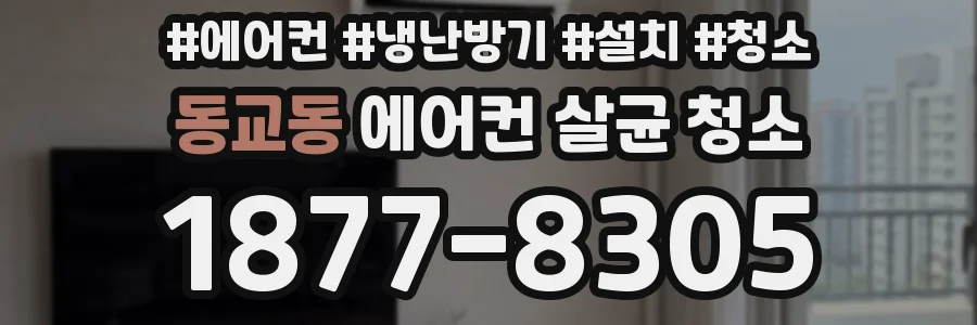동교동 에어컨 살균 청소