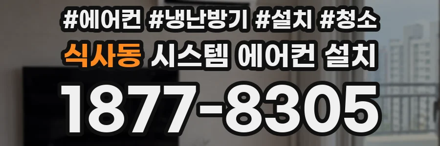 식사동 시스템 에어컨 설치