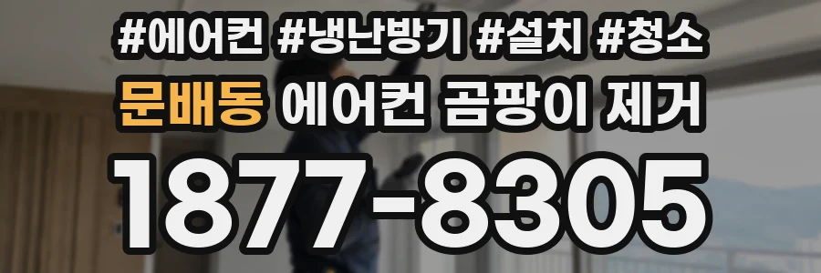문배동 에어컨 곰팡이 제거