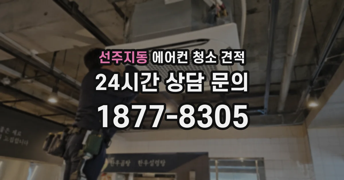 선주지동 에어컨 청소 견적