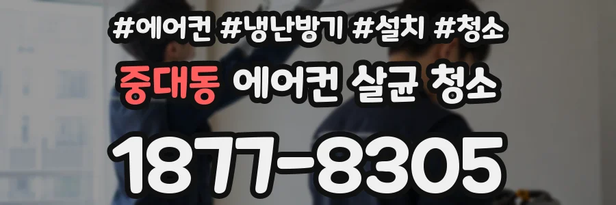 중대동 에어컨 살균 청소