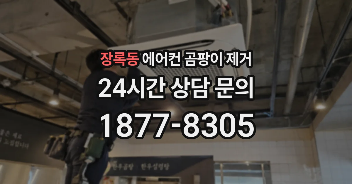 장록동 에어컨 곰팡이 제거