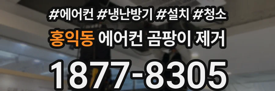 홍익동 에어컨 곰팡이 제거