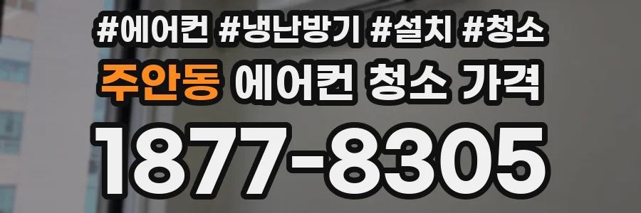 주안동 에어컨 청소 가격