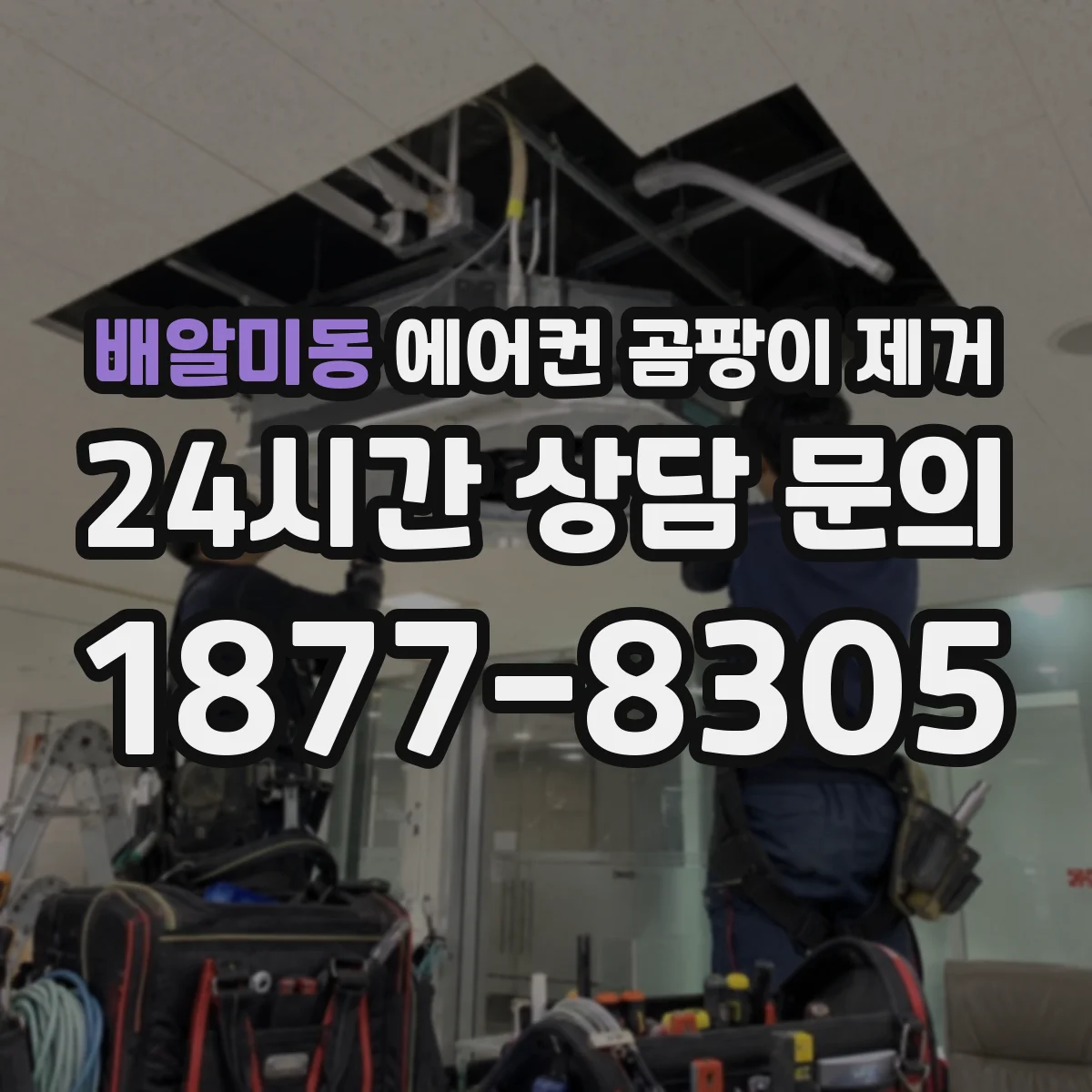 배알미동 에어컨 곰팡이 제거