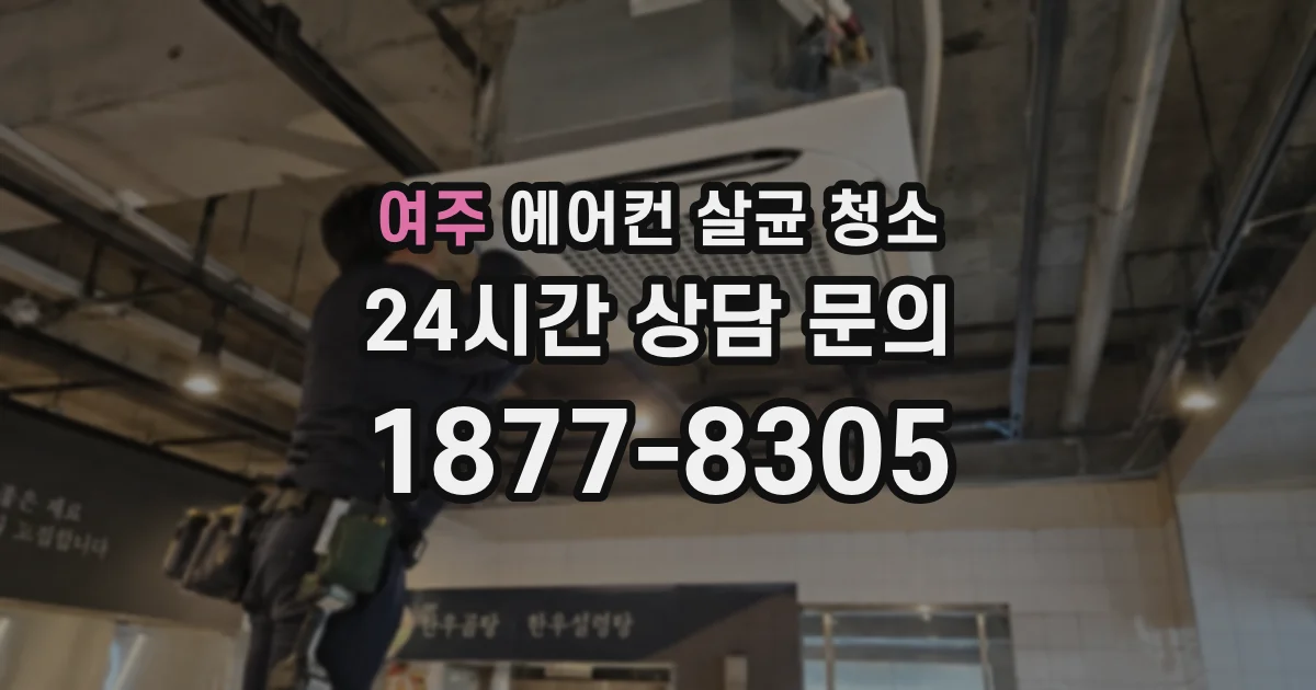 여주 에어컨 살균 청소